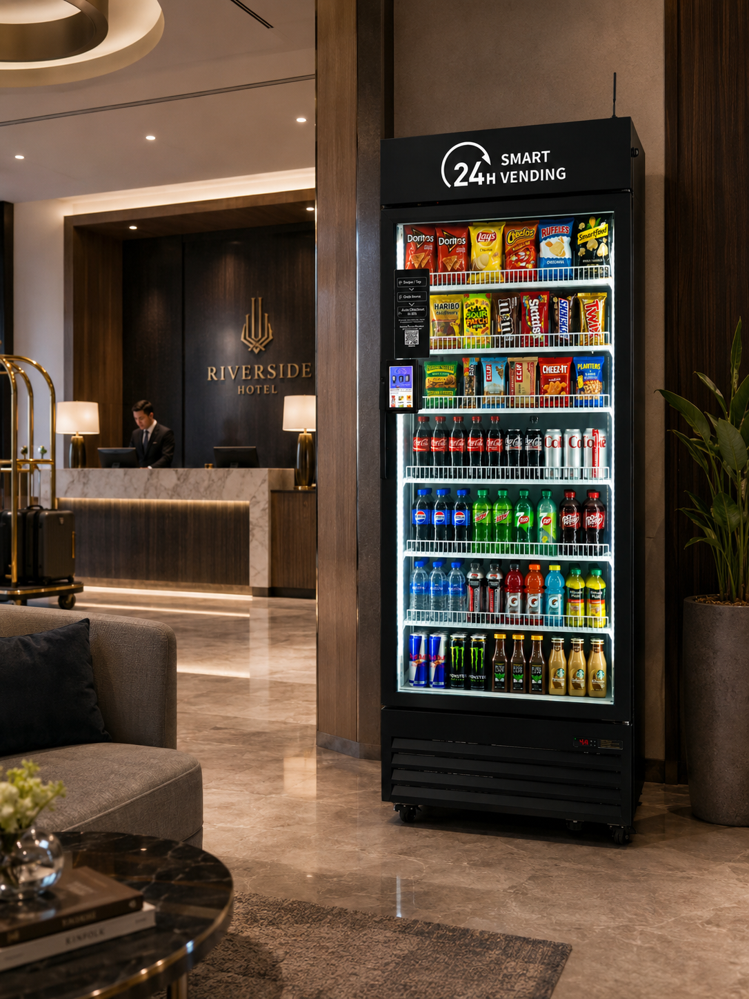 Smart cooler in hotel
